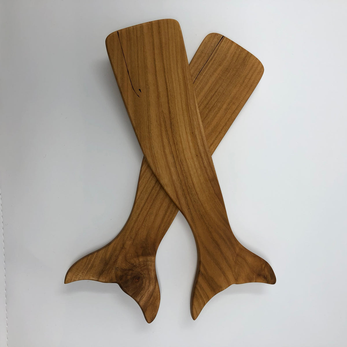 Whale Salad Servers Chappaquiddick Wood Company